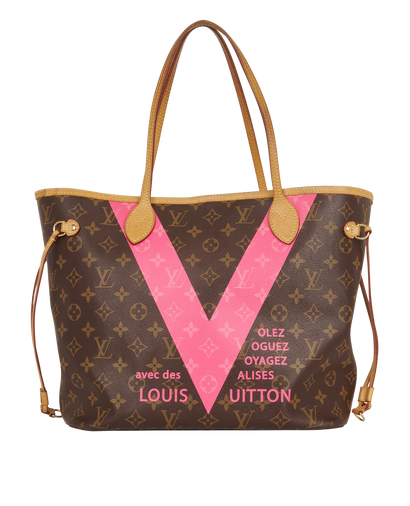 Grenade Pink V Neverfull MM, front view